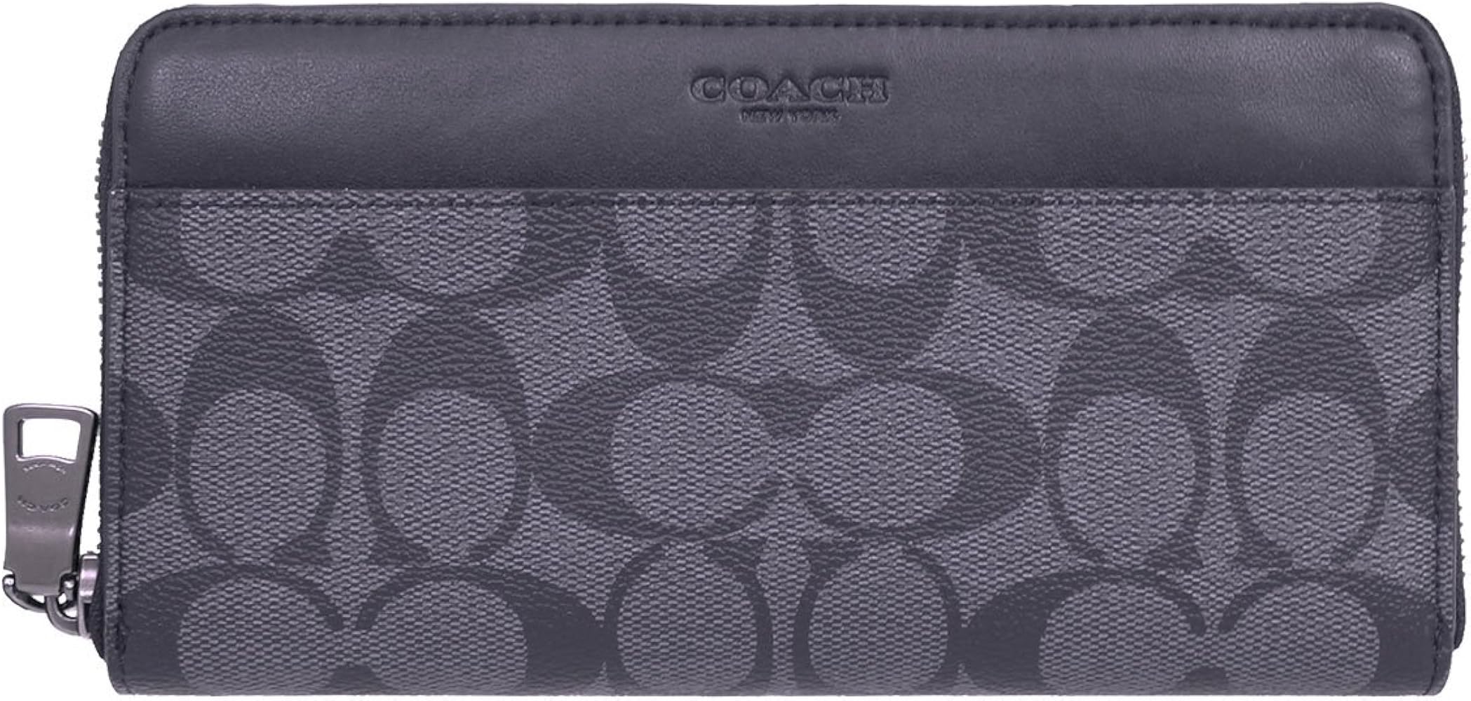 Amazon | [コーチ] 財布 (長財布) F58112 チャコール×ブラック