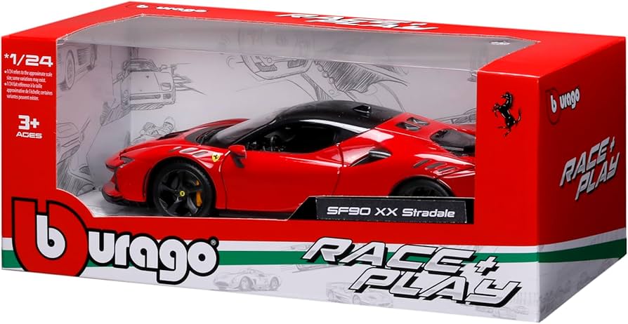 Amazon | Bburago 1/24 フェラーリ SF90 XX ストラダーレ レッド
