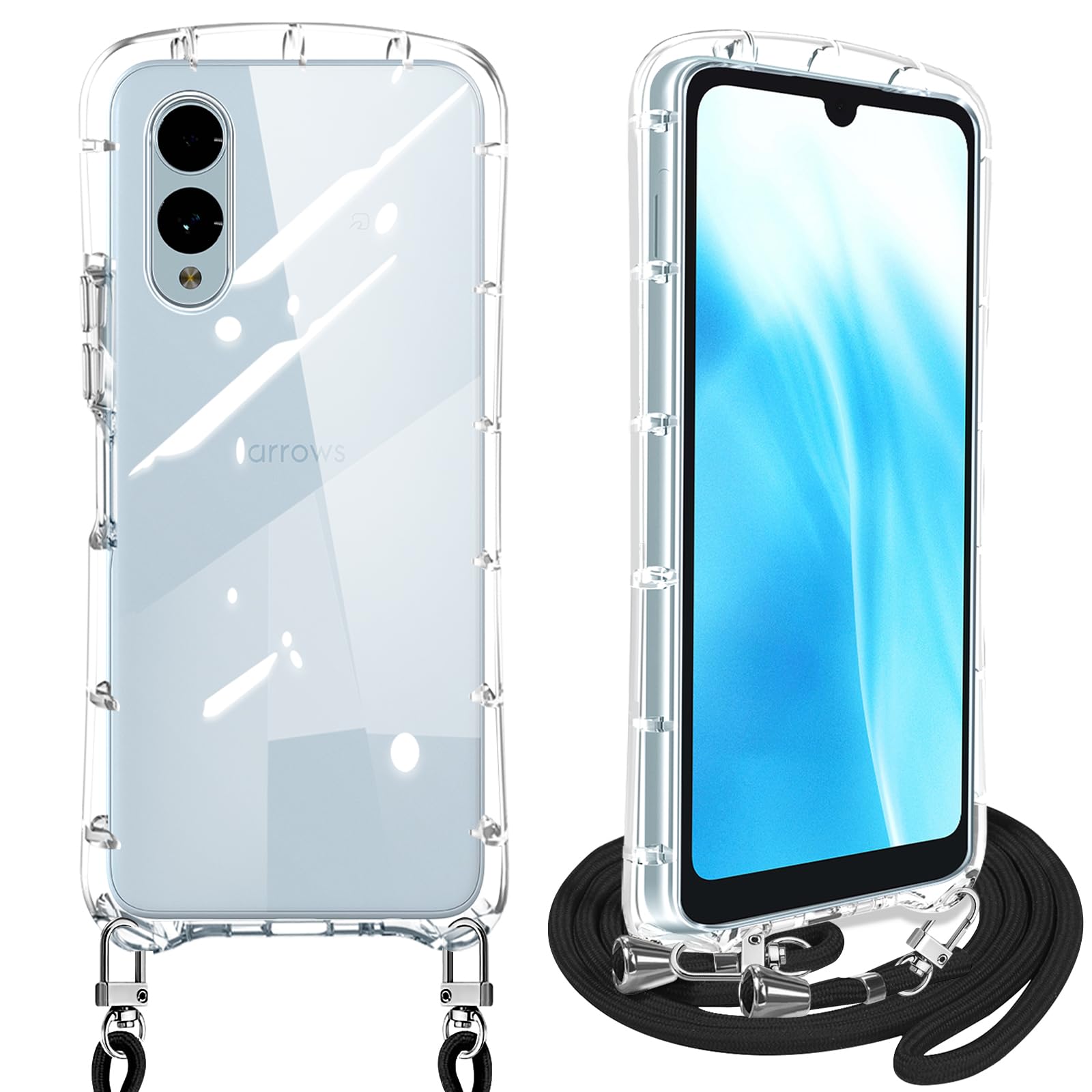 Amazon.co.jp: Arrows We2 F-52E ケース クリア ショルダー