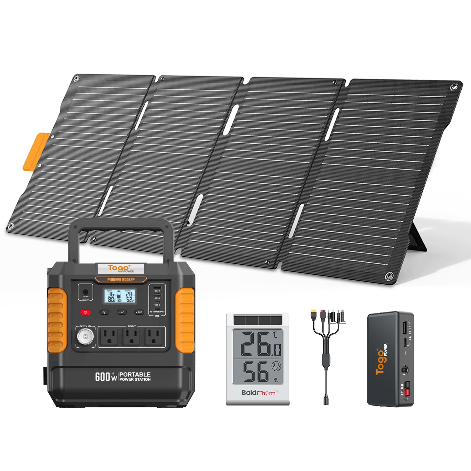 Amazon.co.jp: Togo Power 600W/560Whポータブル電源 60Wソーラー