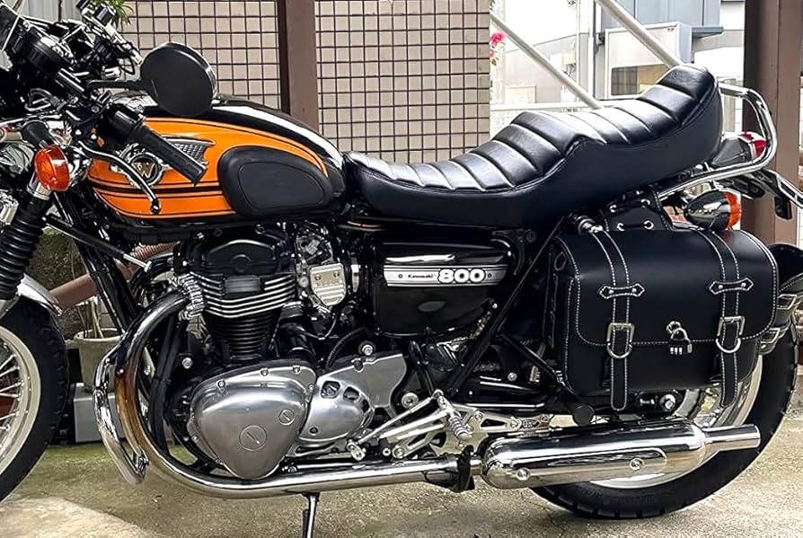 Amazon | W650 W400 鋲打ち 標準 黒皮 タックロールシート