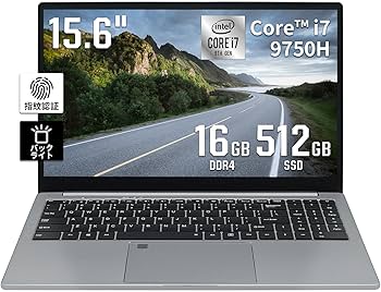Amazon.co.jp: 【Core i7第9世代】15.6インチ大画面pc/Core i7-9750H高