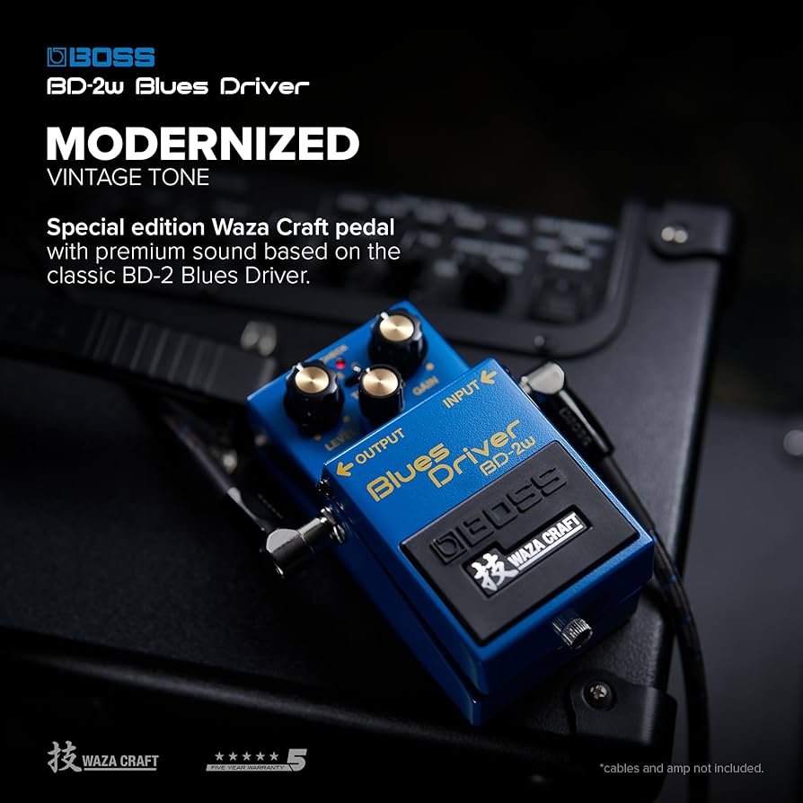 Amazon.com: BOSS BD-2W Blues Driver | Premium Waza Craft Guitar
