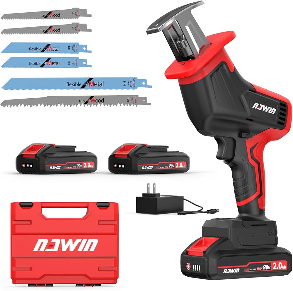 Amazon | ナウィン 20V充電式レシプロソー ブラシレスモーター 2.0Ah