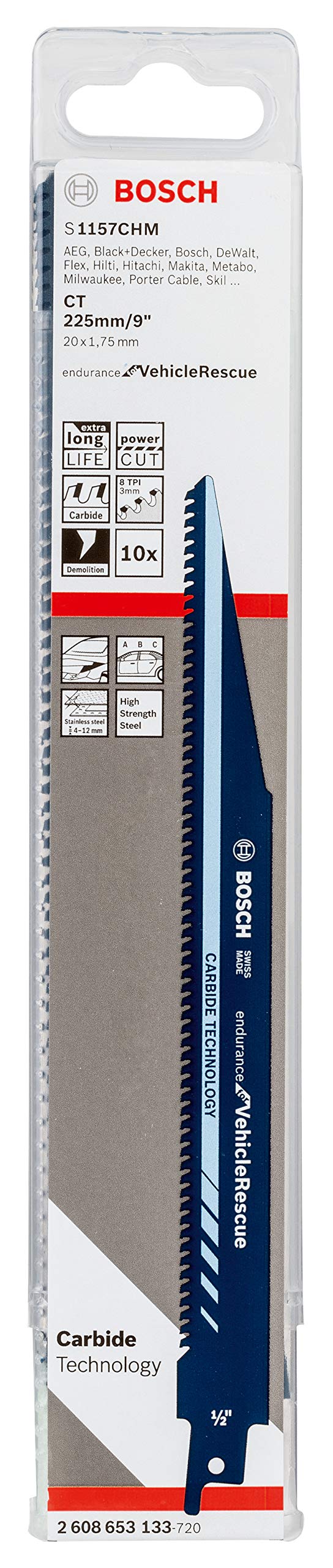 Amazon | ボッシュ セーバーソーブレード1本 S1157CHM セーバーソー替