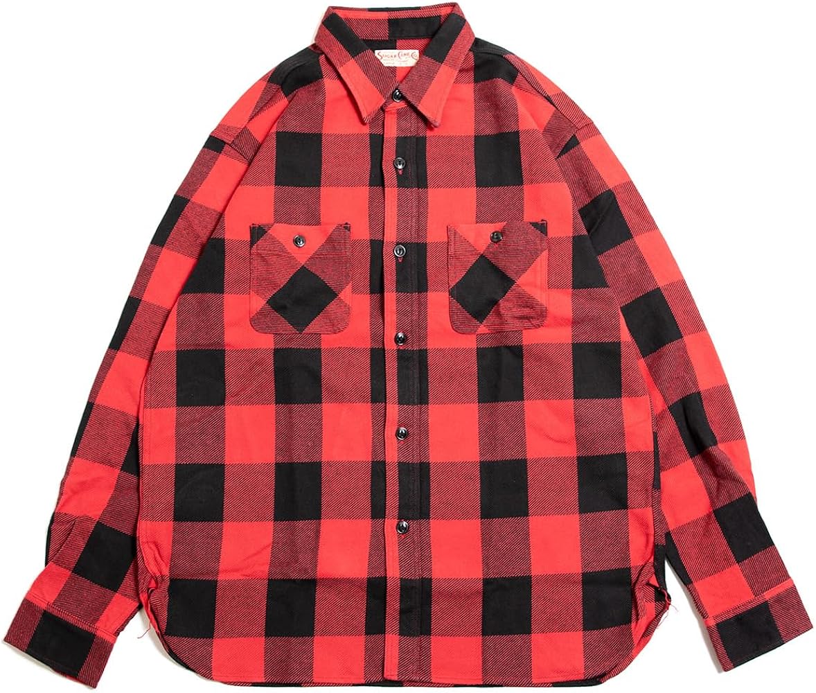 Amazon.co.jp: [シュガーケーン] バッファローチェック ネル ワーク