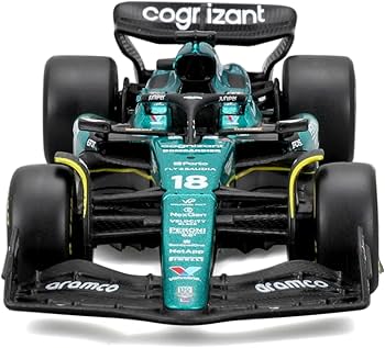 Amazon.com: BBURAGO Aston Martin AMR23#18 Stroll - Realistic Car