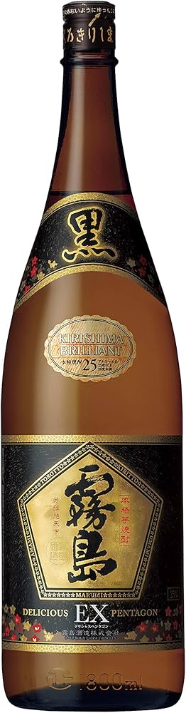 Amazon.co.jp: 黒霧島EX 25% 1800ml [ 焼酎 25度 宮崎県 ] : 食品
