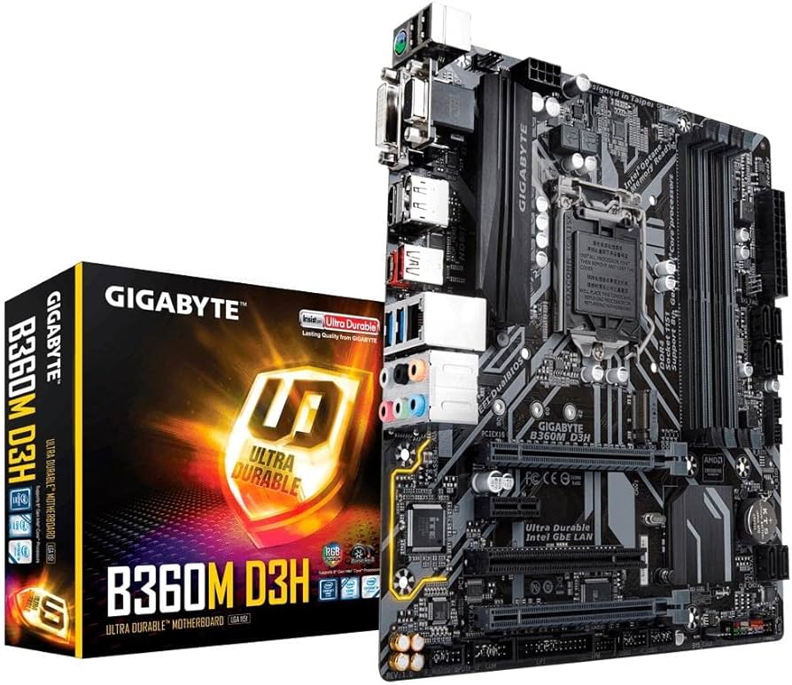 Amazon.com: GIGABYTE B360M D3H (LGA1151/Intel/B360/Micro ATX/USB
