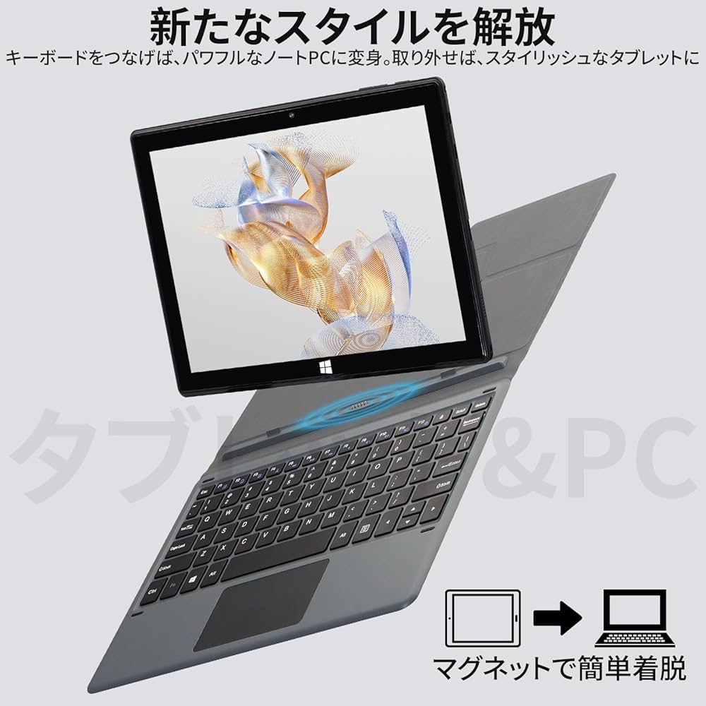 Amazon.co.jp: 2in1 ノートパソコン10インチ タブレットpc/1920x1200