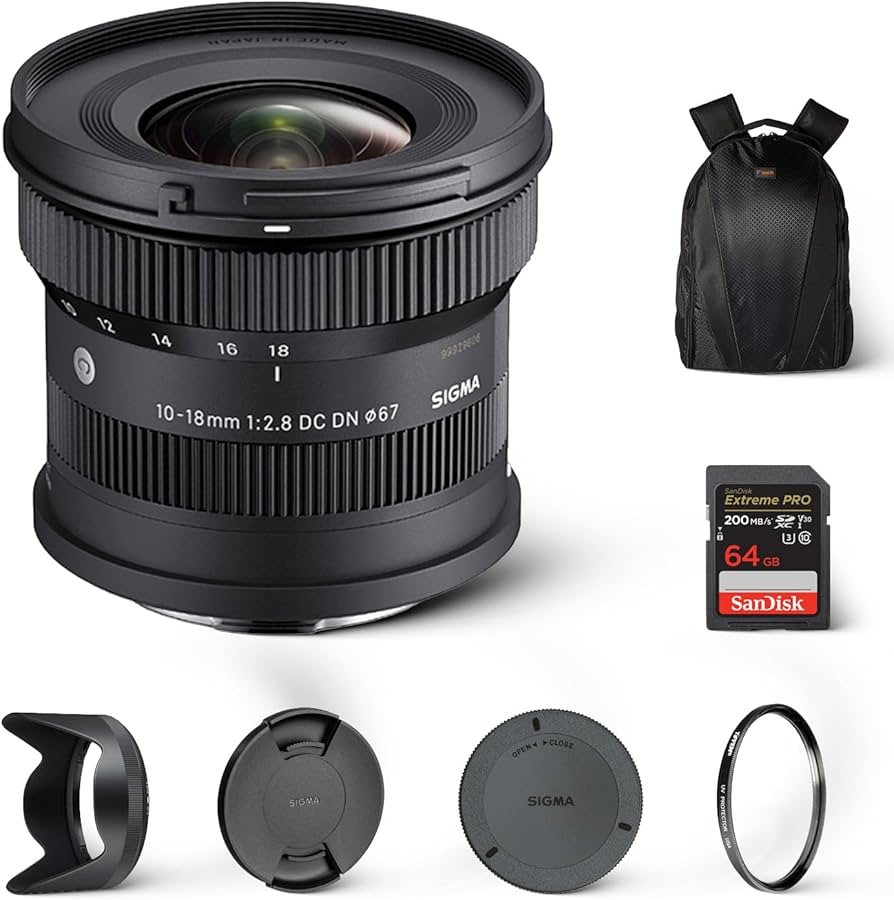 Amazon.com : Sigma 10-18mm F2.8 DC DN Contemporary Lens for Sony E