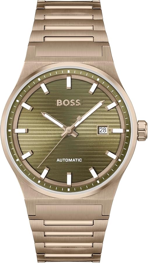 Amazon.com: BOSS Candor Auto Men's Automatic Watch, Stainless