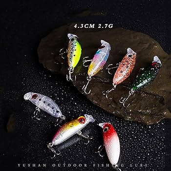 Amazon.co.jp: 渓流 ルアー トラウト ミノー 6個 セット スロー