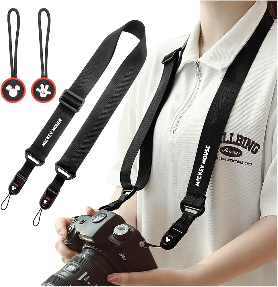 Amazon.co.jp: [Raineed] ミニーマウス カメラストラップ カメラネック