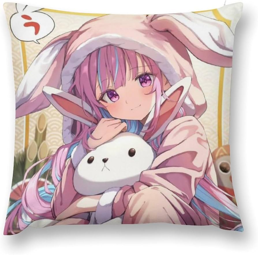 Amazon.co.jp: 湊あくあ (48) クッションカバー ぬいぐるみ スロー