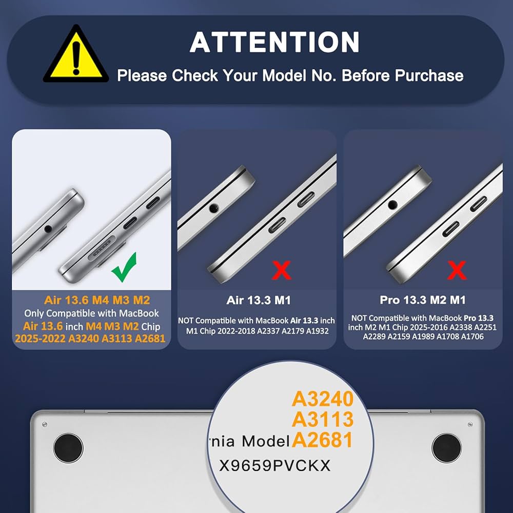 Amazon.co.jp: MOSISO 対応機種 MacBook Air ケース 13インチ M4 M3 M2