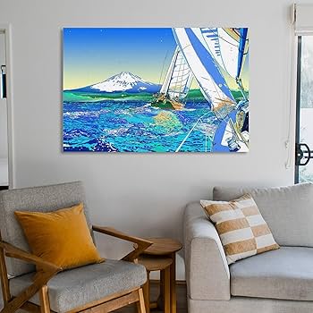 Amazon.co.jp: 鈴木英人の作品 《 アート ポスター湘南に生きる2