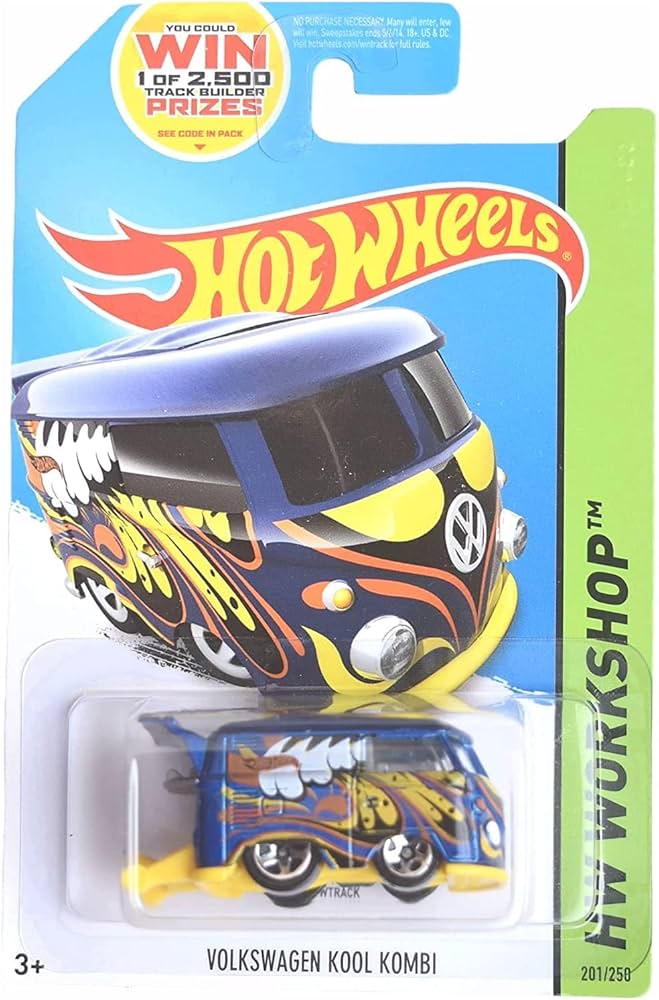 Amazon.com: Hot Wheels Volkswagen Kool Kombi - Workshop 201/250