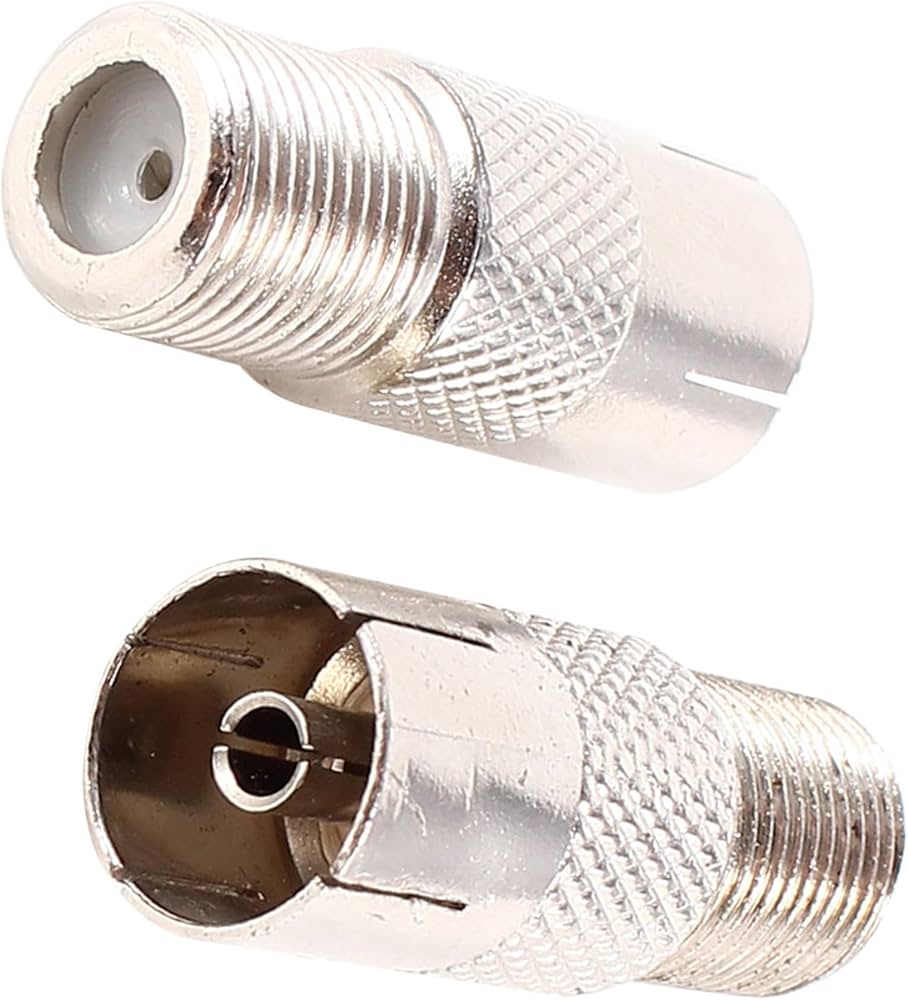 Amazon.co.jp: uxcell 2個 同軸ケーブル延長アダプタコネクタ Fタイプ