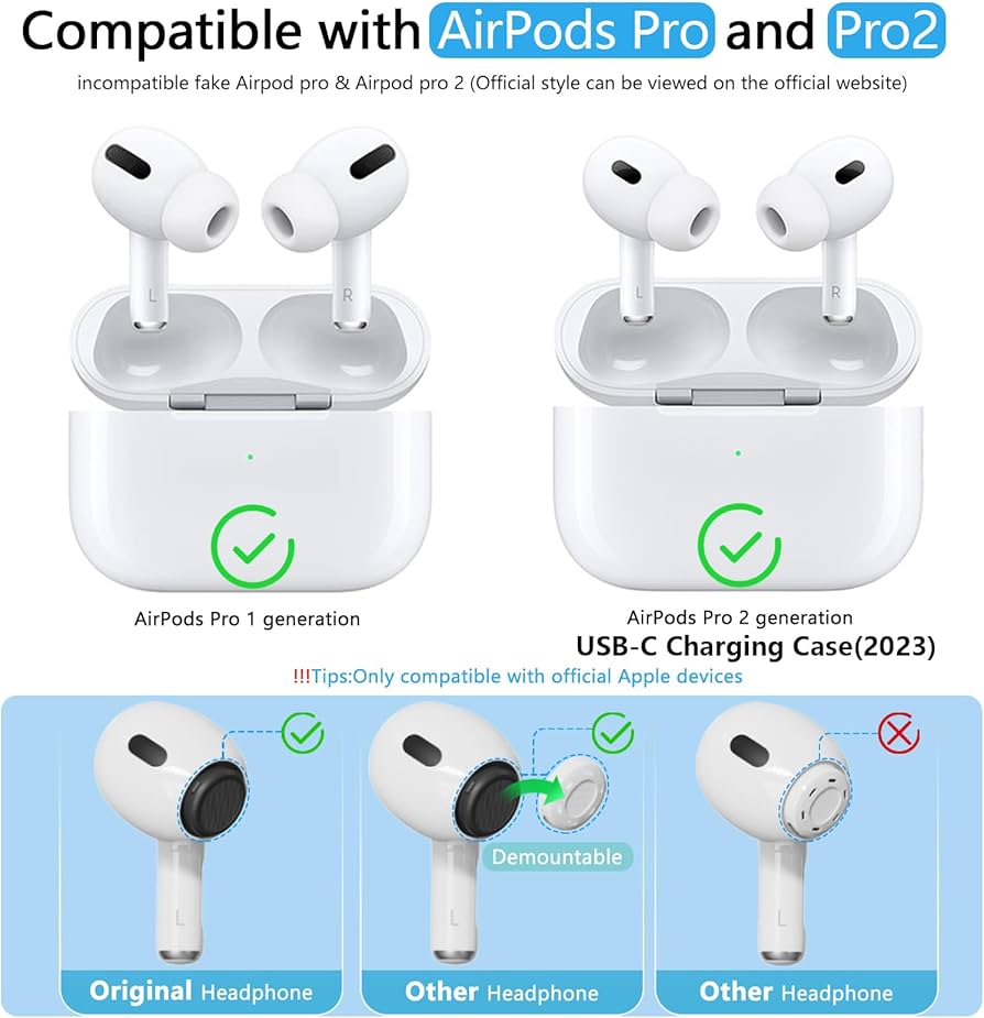Amazon | Pohgelan AirPods Pro 第2世代/第1世代交換用イヤーチップ