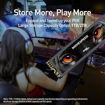 Amazon | MOVE SPEED HB7450 4TB 内蔵ソリッドステートドライブ PS5用