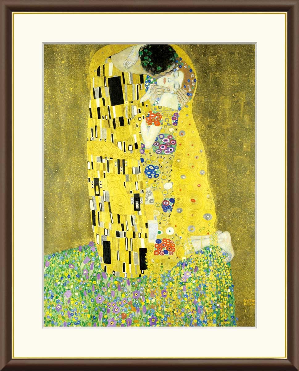 Amazon.co.jp: 接吻 グスタフ・クリムト 49.5× 61㎝ F8 J1-071 額入り