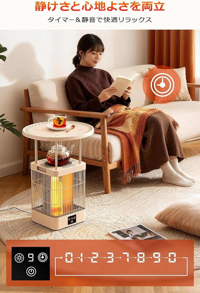 Amazon | カーボンヒーター 【2025年冬新開発&暖房＋煮る＋保温 3in1
