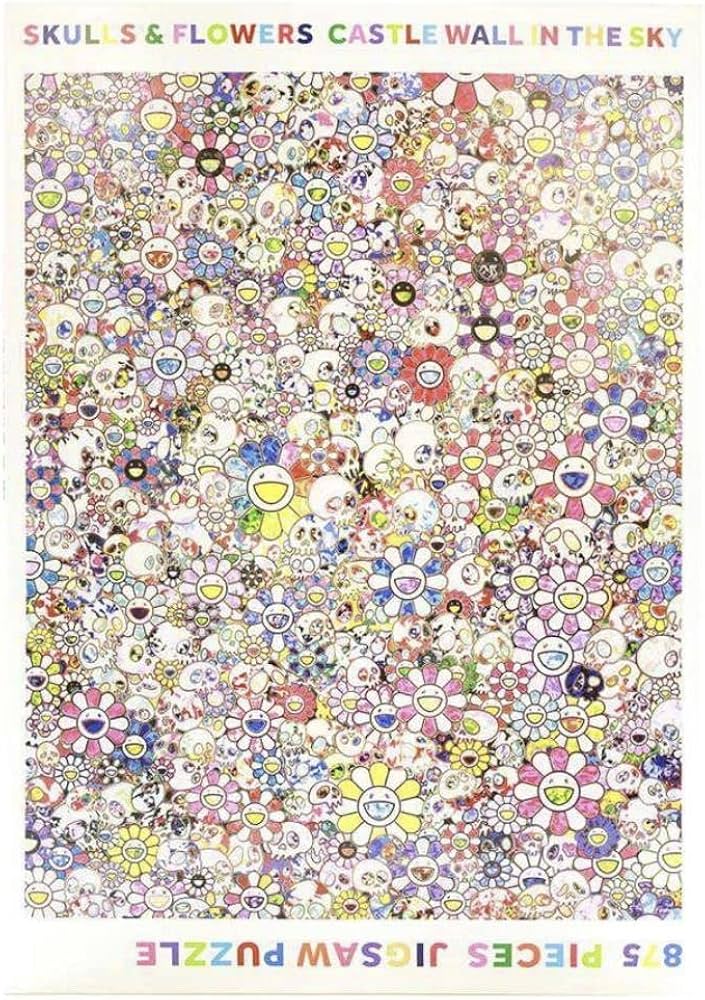 Amazon | 4個セットTonari no Zingaro Jigsaw Puzzle SKULLS & FLOWERS