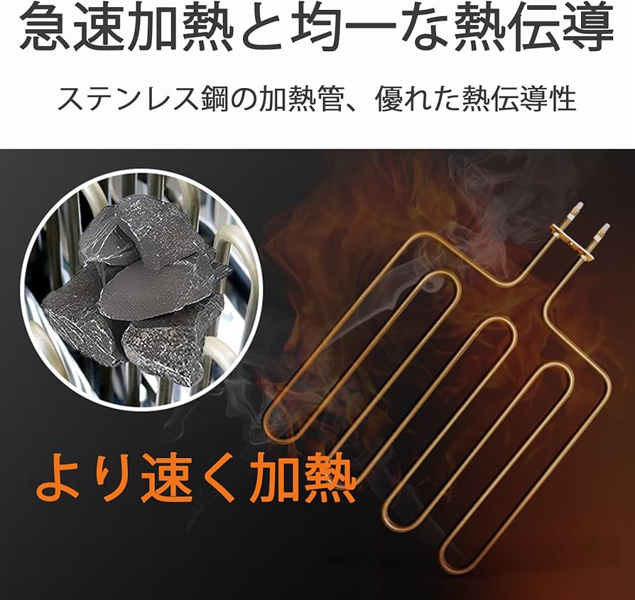 Amazon | サウナヒーター、3KW/4.5KW/6KW/8KW/9KW壁掛けステンレス鋼