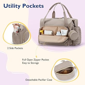 Amazon.com: mommore Diaper Bag Tote, Large Capacity Travel Diaper