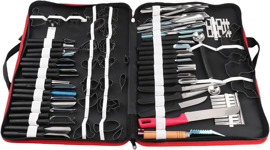 Amazon.com: 80Pcs Portable Culinary Carving Chiseling Tools Kit