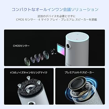 Amazon.co.jp: Nuroum C10 会議用マイクスピーカー 一体型 ウェブ