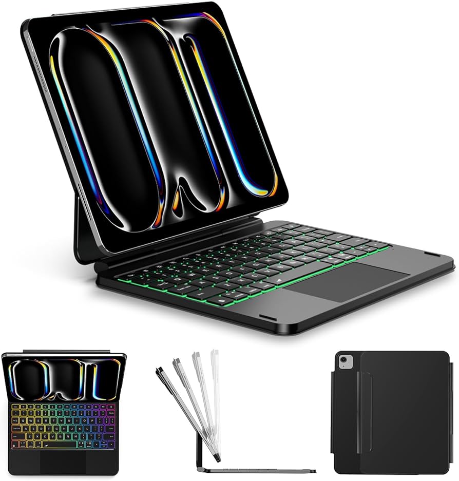 Amazon.com: ORDA iPad Pro 11 Inch Case with Keyboard (M5/2025,M4