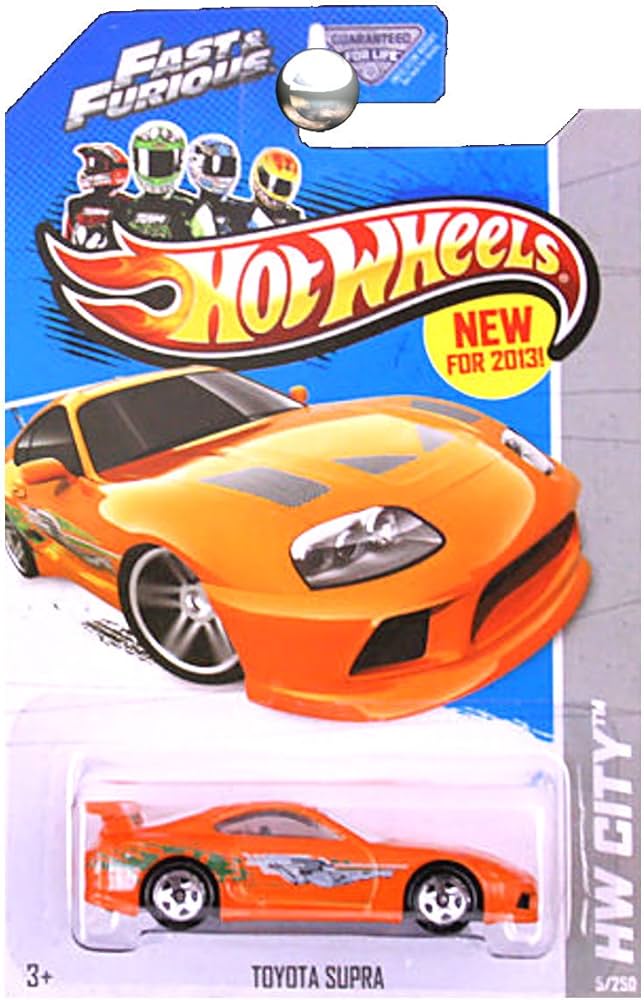 Hot Wheels 2013 HW City Fast & Furious Toyota Supra 5/250, Orange