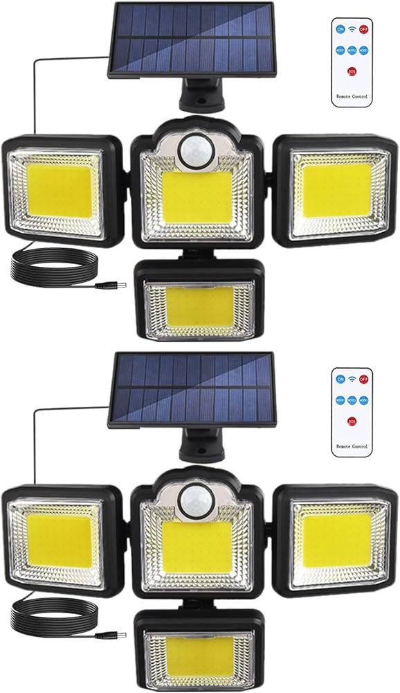 Amazon.co.jp : センサーライト 屋外 ソーラーライト 4面発光 3つ