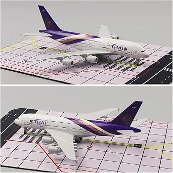 Amazon.co.jp: 模型飛行機 タイ航空 A380 合金素材 航空