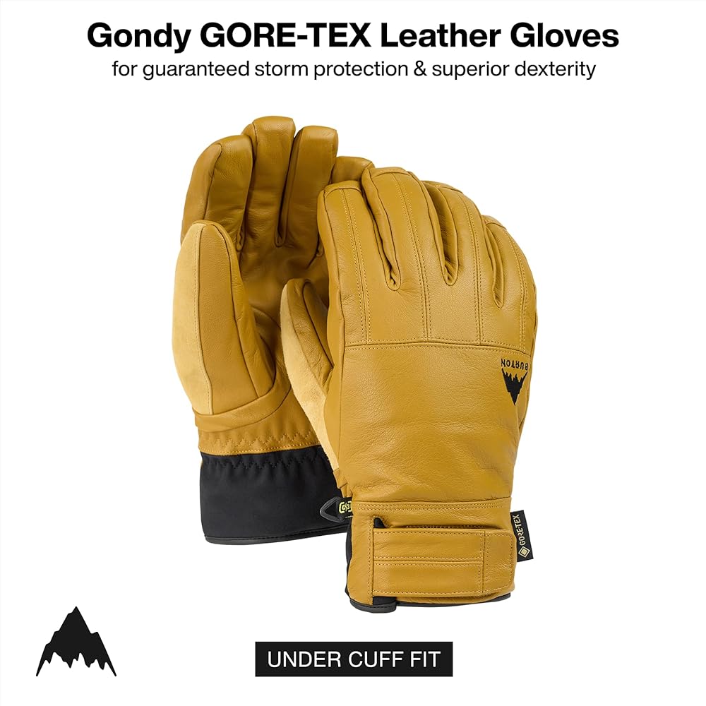 Amazon.com : Burton Men's Gondy Gore-TEX Leather Gloves, Rawhide