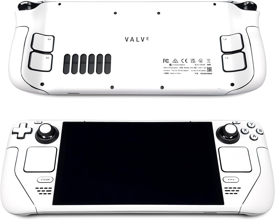 Amazon.com: Steam Deck Skin, White Edition, Full Wrapping Matte