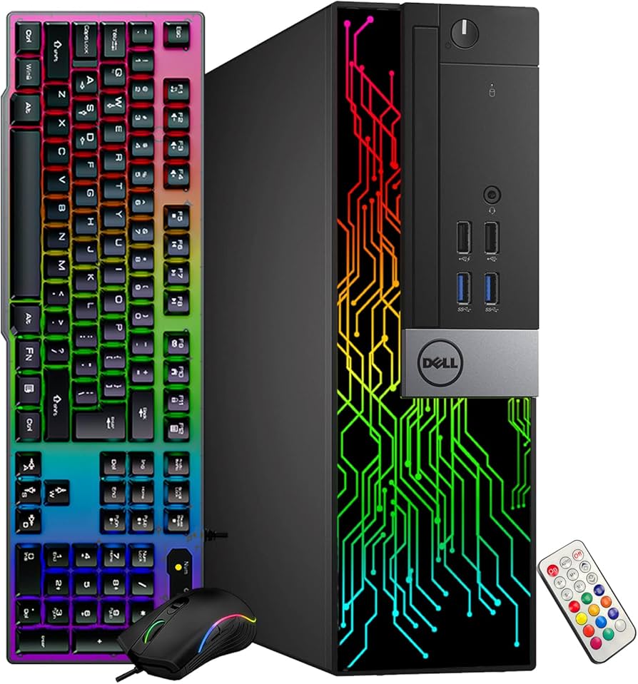 Amazon.com: Dell OptiPlex Desktop Customized RGB Lights Computer
