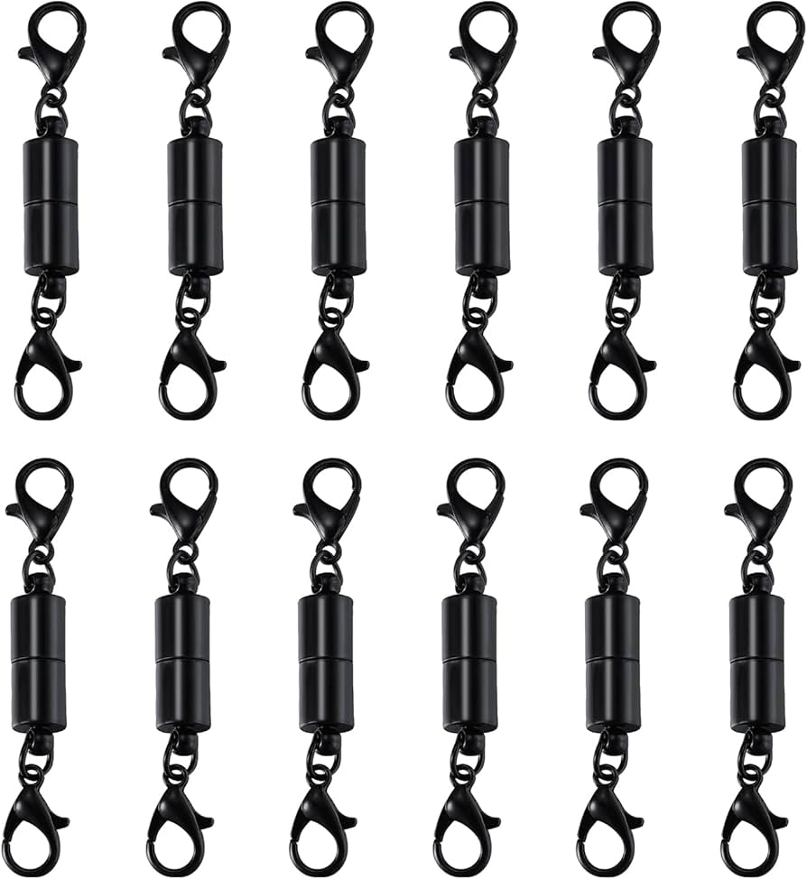 Amazon.com: 12 Sets 6mm Black Strong Magnetic Necklace Clasps and