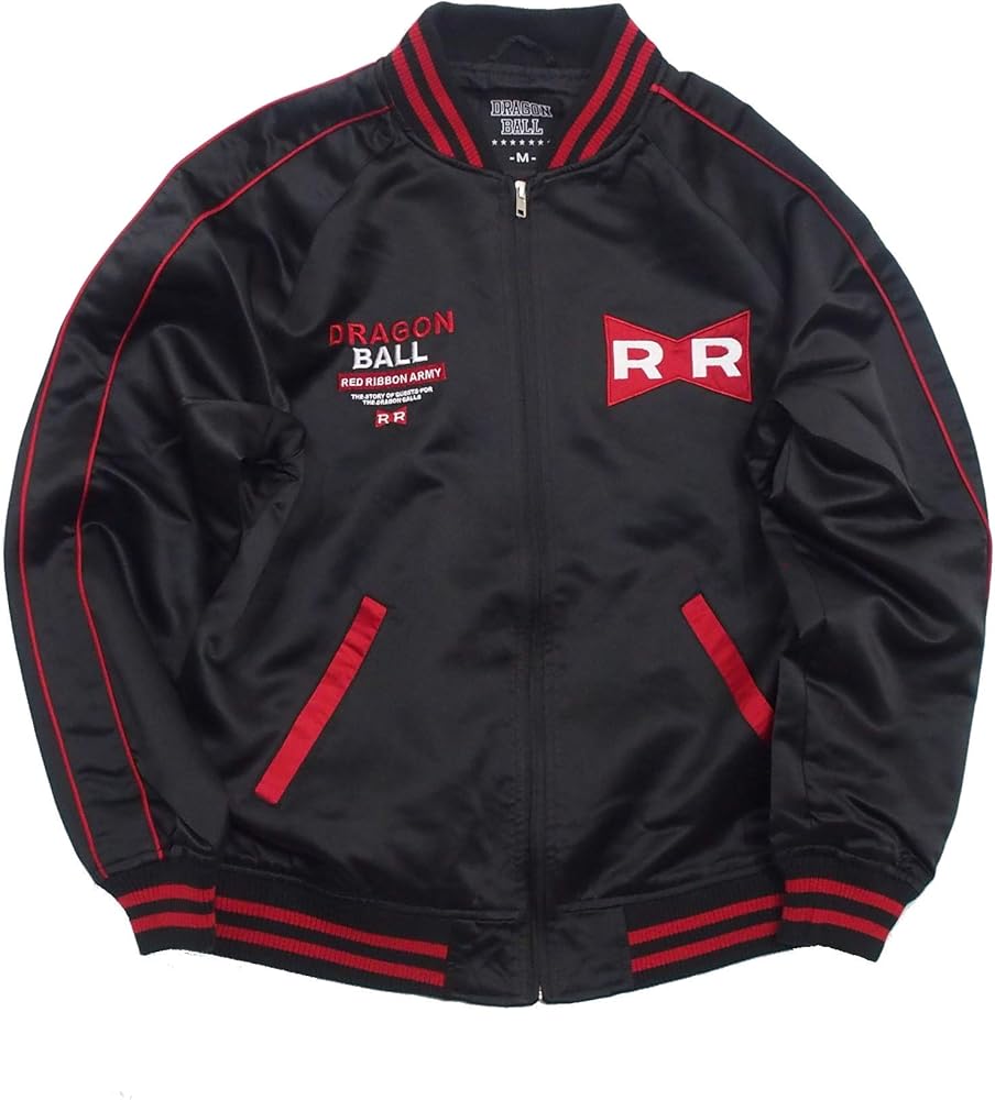 Amazon | ドラゴンボール DRAGON BALL レッドリボン軍 刺繍 スカジャン