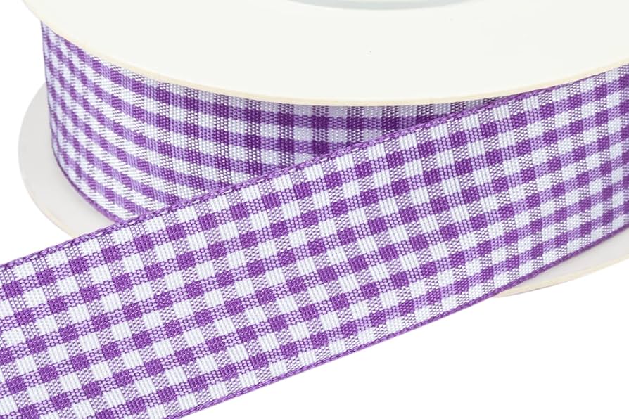 Amazon.co.jp: 【Ribbonitlux】幅25mm チェックリボン 長さ22m 手芸