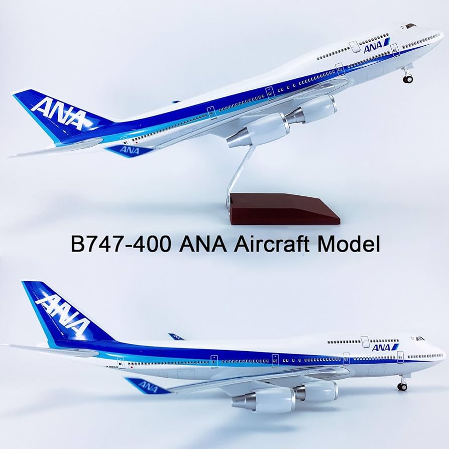 Amazon.co.jp: 18.5インチ 1:150スケール 飛行機モデル ANA B747-400
