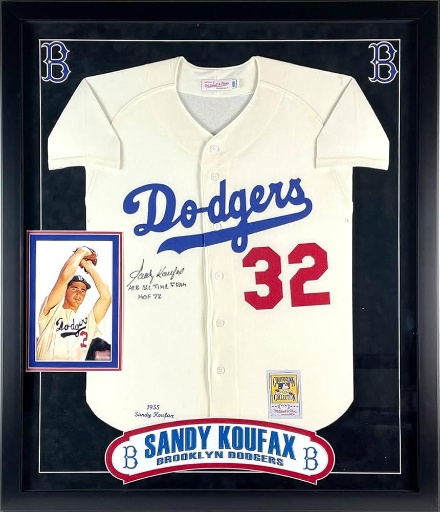 Sandy Koufax Signed Autographed Brooklyn Dodgers Jersey Inscribed