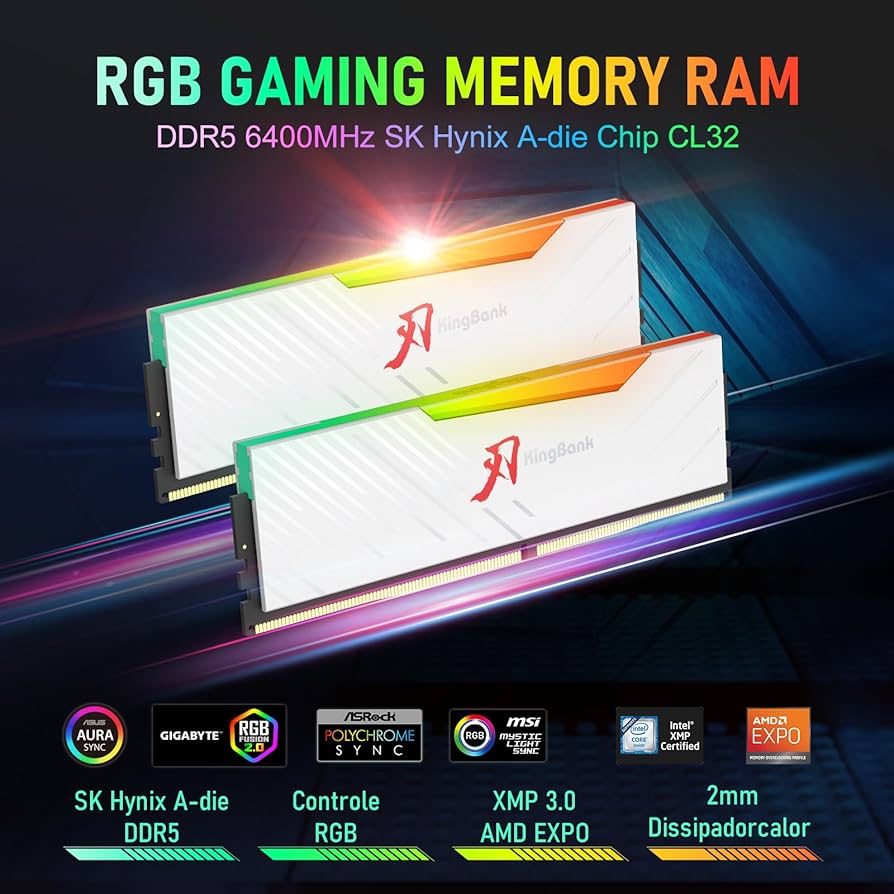 Amazon.co.jp: KingBank RGBコンピューターデスクトップメモリ Ram