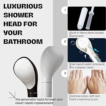 AQUA BULLE Japan Made High Density Micro (Nano) Bubble Shower Head