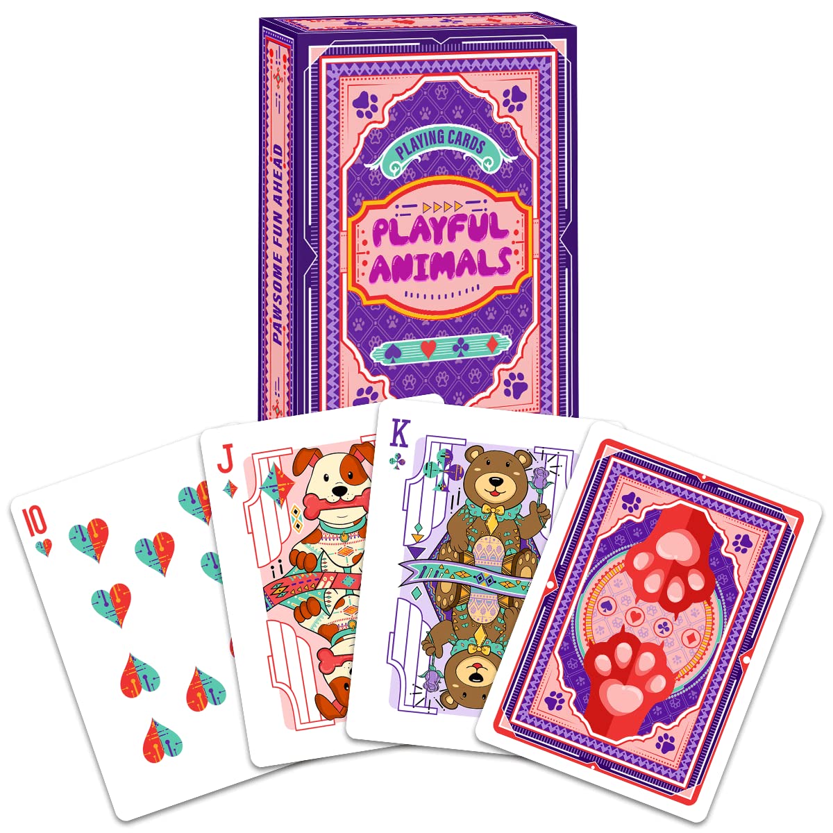 Amazon.co.jp: HAAKUN 遊び心のある動物 トランプ かわいい森のカード