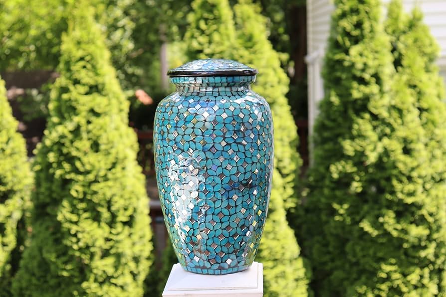 Amazon｜特大骨壷 - 最大350ポンド - 人間の遺灰用手作り葬儀骨壺 - 手