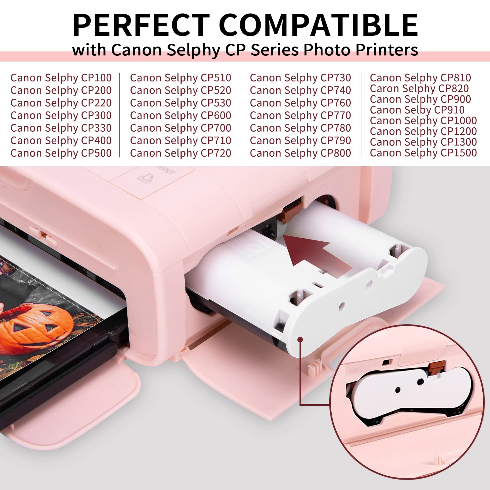 Amazon.co.jp: Canon Selphy CP1300 インクと紙 KP-108IN 2パック 6色