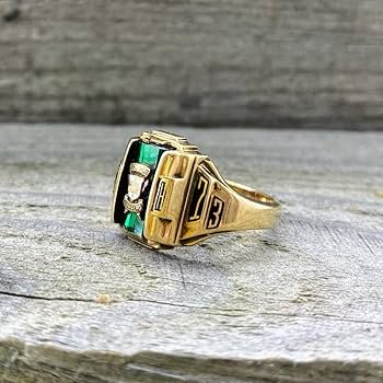 Amazon.co.jp: ジャスティン カレッジリング 10K イエローゴールド